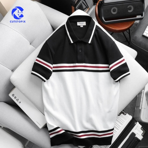ICONDENIM Mixed Fabric Tales Men's Polo Shirt