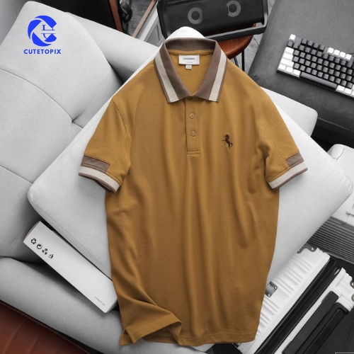 ICONDENIM Men's Raglan Fusion Layers Polo Shirt